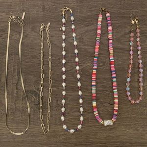 Five Piece Necklace Set